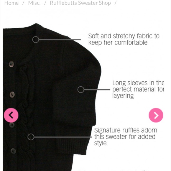 SALE‼️ Ruffle Butts Ruffled Button Up Cardigan - Picture 5 of 5